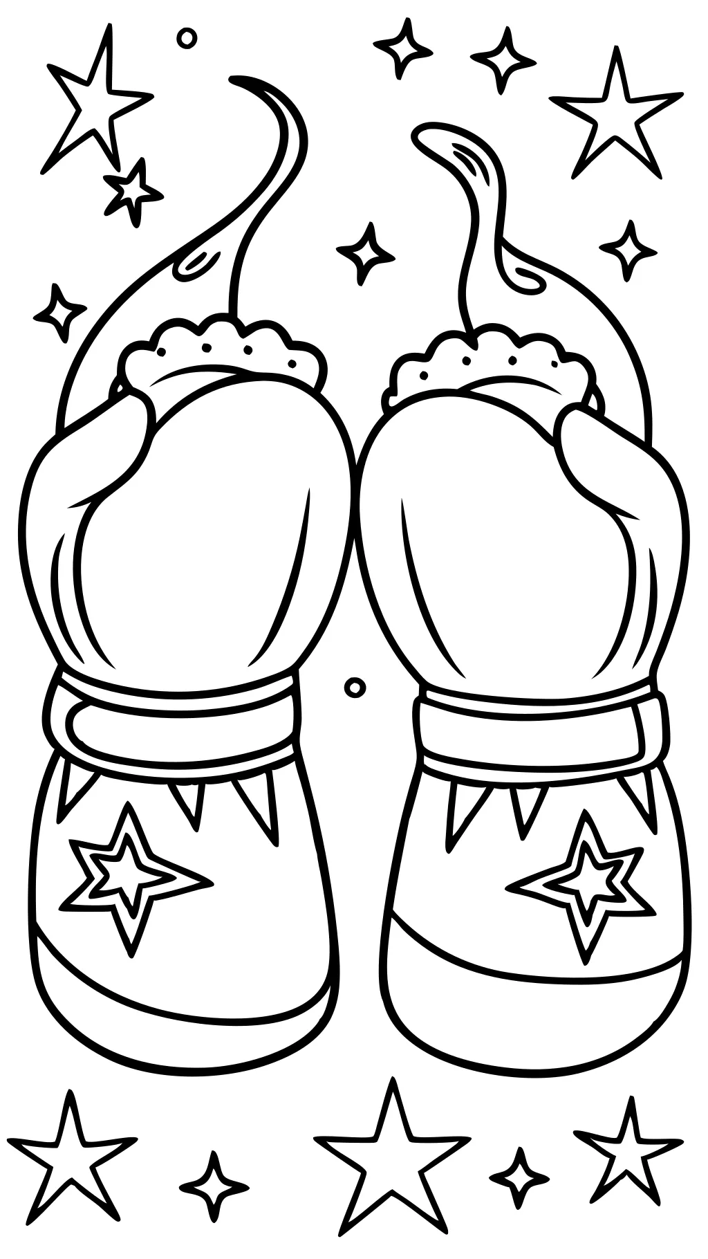 coloriages de gants de boxe